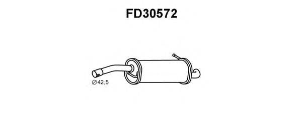 Глушитель выхлопных газов конечный VENEPORTE FD30572