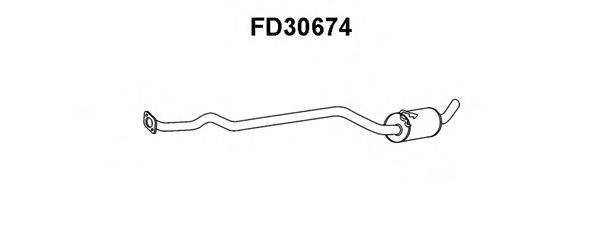 Средний глушитель выхлопных газов VENEPORTE FD30674