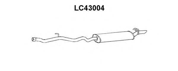 Глушитель выхлопных газов конечный VENEPORTE LC43004