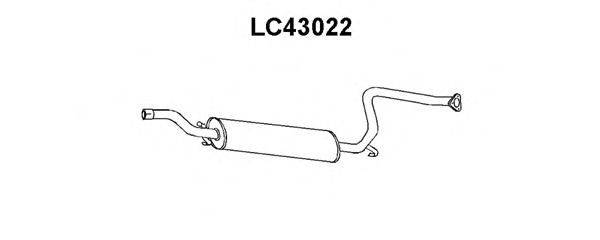 Предглушитель выхлопных газов VENEPORTE LC43022