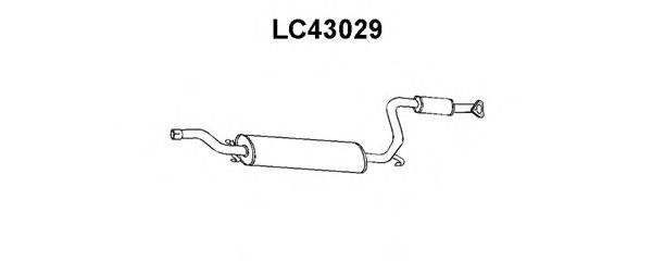 Предглушитель выхлопных газов VENEPORTE LC43029