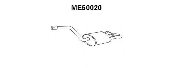 Глушитель выхлопных газов конечный VENEPORTE ME50020