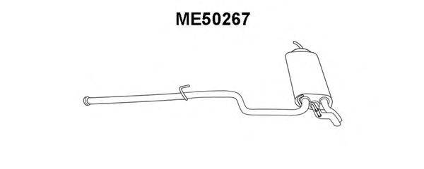 Глушитель выхлопных газов конечный VENEPORTE ME50267
