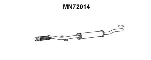 Предглушитель выхлопных газов VENEPORTE MN72014