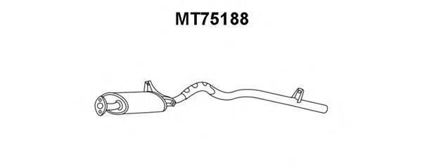 Глушитель выхлопных газов конечный VENEPORTE MT75188