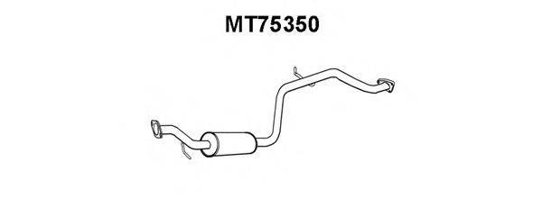 Средний глушитель выхлопных газов VENEPORTE MT75350