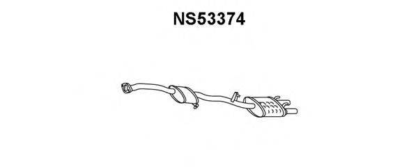 Глушитель выхлопных газов конечный VENEPORTE NS53374