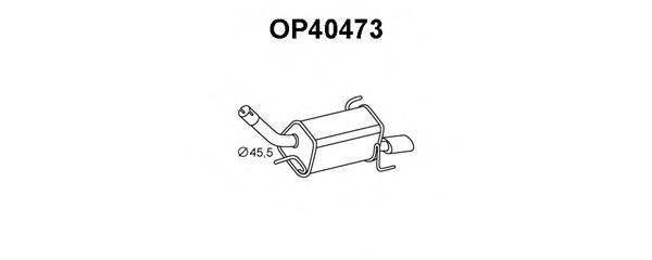 Глушитель выхлопных газов конечный VENEPORTE OP40473
