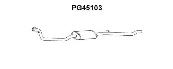 Предглушитель выхлопных газов VENEPORTE PG45103