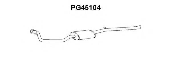 Предглушитель выхлопных газов VENEPORTE PG45104