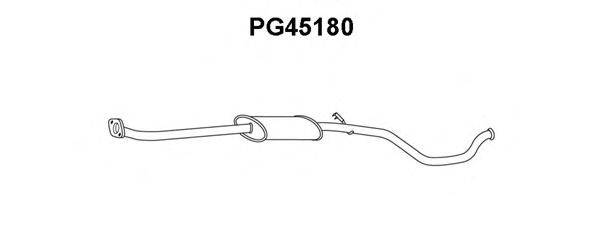 Предглушитель выхлопных газов VENEPORTE PG45180