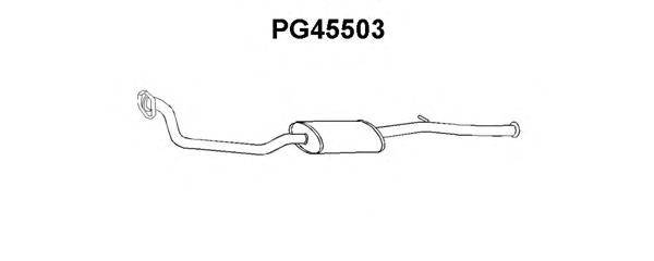 Предглушитель выхлопных газов VENEPORTE PG45503