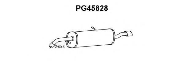 Глушитель выхлопных газов конечный VENEPORTE PG45828