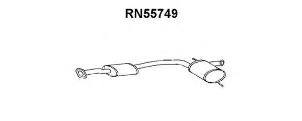 Средний глушитель выхлопных газов VENEPORTE RN55749