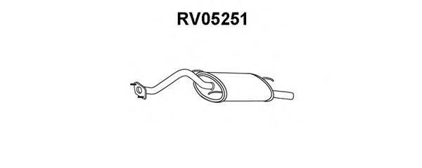 Глушитель выхлопных газов конечный VENEPORTE RV05251