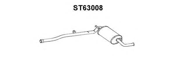 Глушитель выхлопных газов конечный VENEPORTE ST63008