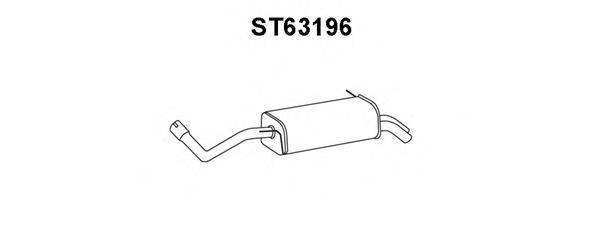 Глушитель выхлопных газов конечный VENEPORTE ST63196