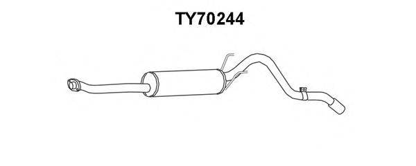 Глушитель выхлопных газов конечный VENEPORTE TY70244