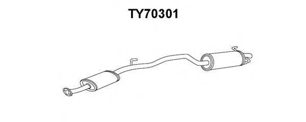 Глушитель выхлопных газов конечный VENEPORTE TY70301