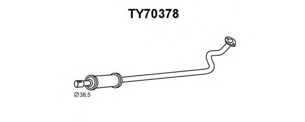 Предглушитель выхлопных газов VENEPORTE TY70378