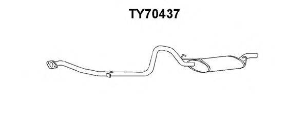 Глушитель выхлопных газов конечный VENEPORTE TY70437