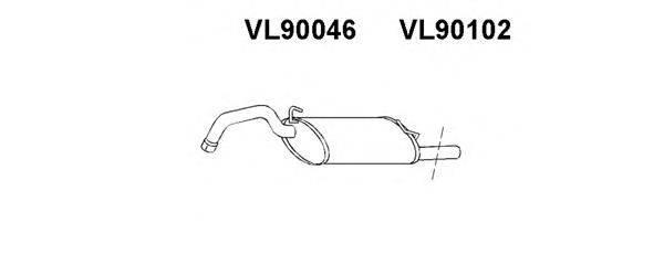 Труба выхлопного газа VENEPORTE VL90102