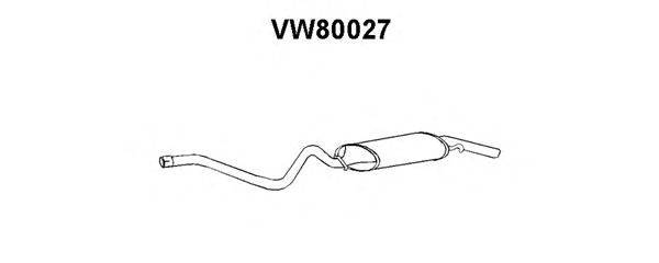 Глушитель выхлопных газов конечный VENEPORTE VW80027