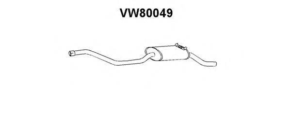 Глушитель выхлопных газов конечный VENEPORTE VW80049