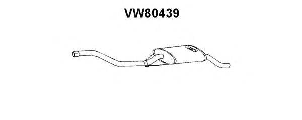 Глушитель выхлопных газов конечный VENEPORTE VW80439