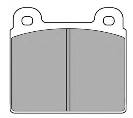 Комплект тормозных колодок, дисковый тормоз FOMOCO 120011