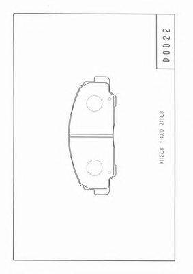 Комплект тормозных колодок, дисковый тормоз NPS ADD64219
