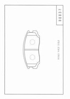Комплект тормозных колодок, дисковый тормоз NPS 6132149