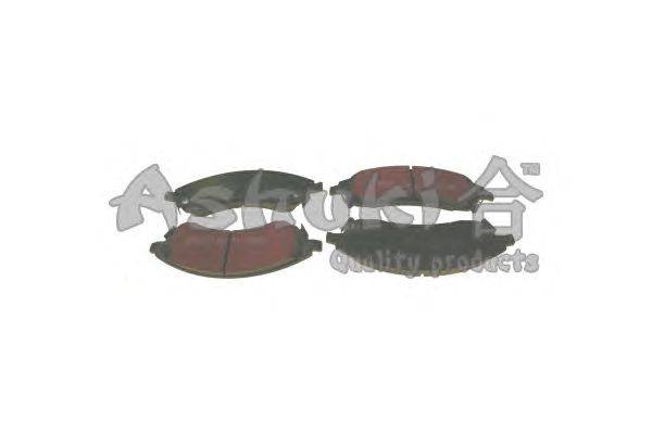 Комплект тормозных колодок, дисковый тормоз ASHUKI US104244