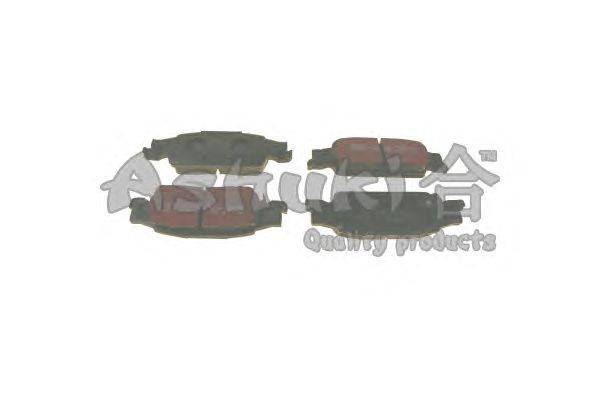 Комплект тормозных колодок, дисковый тормоз ASHUKI US104250