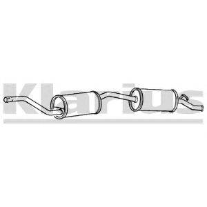 Глушитель выхлопных газов конечный KLARIUS 250111