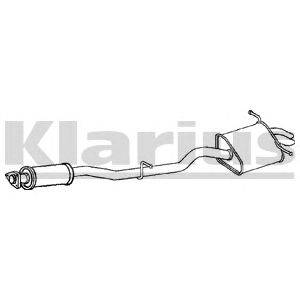 Глушитель выхлопных газов конечный KLARIUS 270696