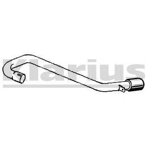 Труба выхлопного газа KLARIUS 110501