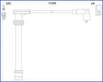 Комплект проводов зажигания HÜCO 134518
