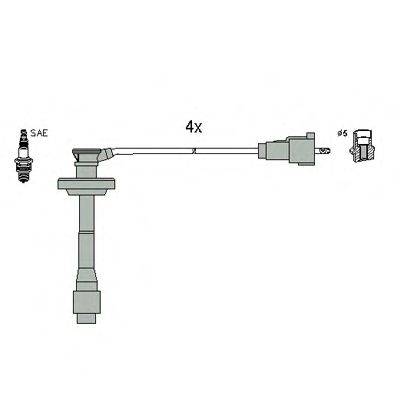 Комплект проводов зажигания HÜCO 134971