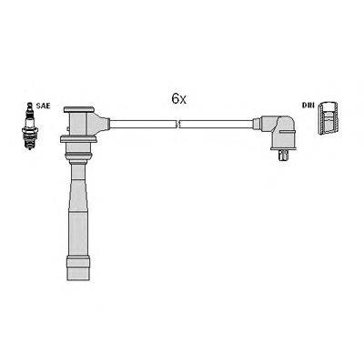 Комплект проводов зажигания HÜCO 134337