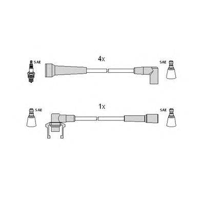 Комплект проводов зажигания HÜCO 134371