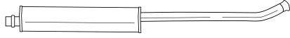 Средний глушитель выхлопных газов SIGAM 20445