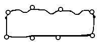 Прокладка, крышка головки цилиндра BGA RC0349