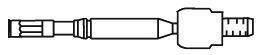 Осевой шарнир, рулевая тяга FRAP 3177