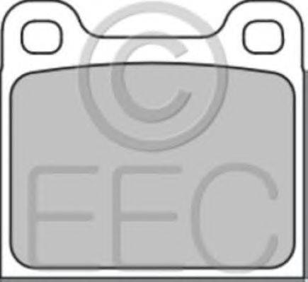 Комплект тормозных колодок, дисковый тормоз EEC BRP0121