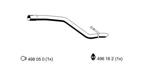 Труба выхлопного газа ERNST 313117