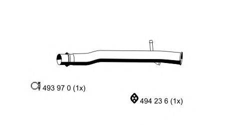 Труба выхлопного газа ERNST 331531