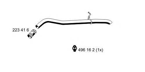 Труба выхлопного газа ERNST 331463
