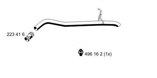 Труба выхлопного газа ERNST 331487