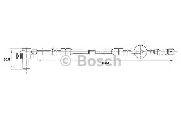 Датчик, частота вращения колеса BOSCH 0 265 006 205